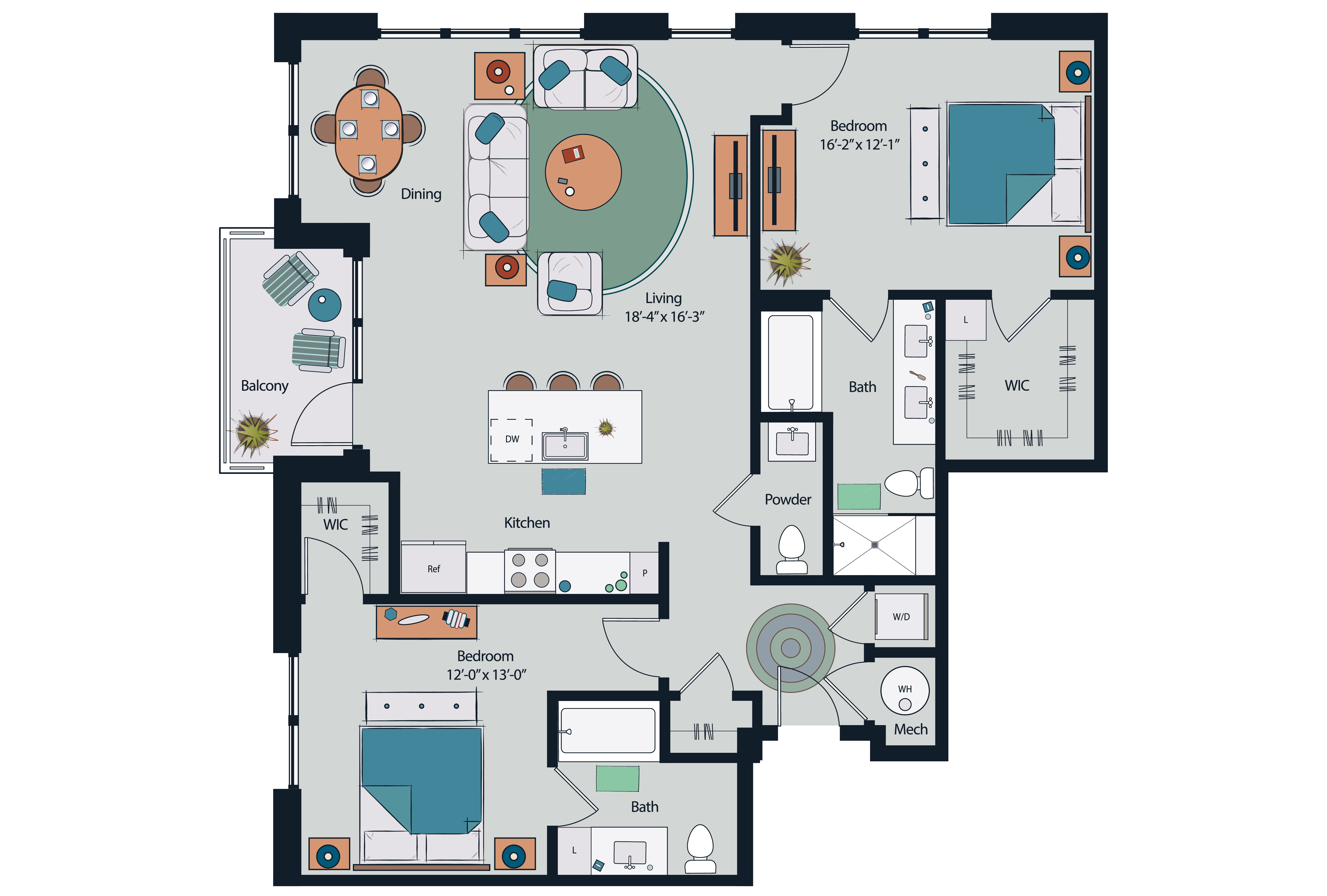 Floor plan layout diagram for B10a